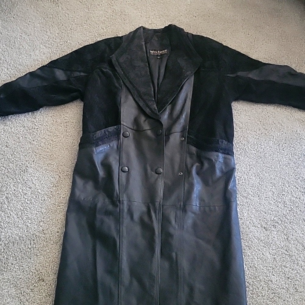 Wilson Leather Trench Coat Gem